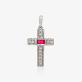 Cruz Diamante y Rubi