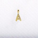 Zirconia Letter Pendant