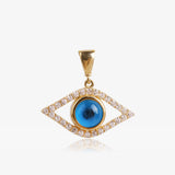 Turkish eye pendant with zircons