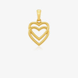Colgante Corazon doble