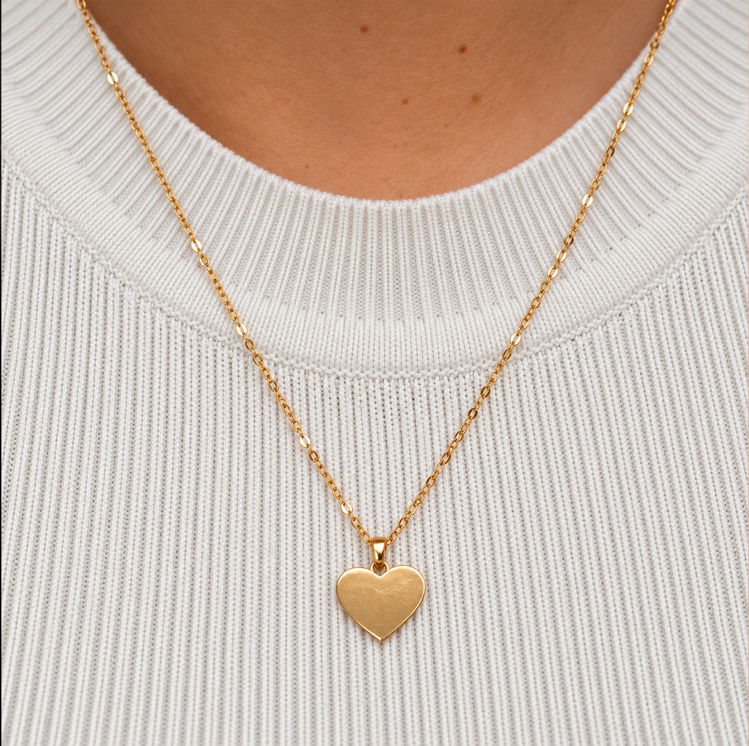 Flat Heart Pendant