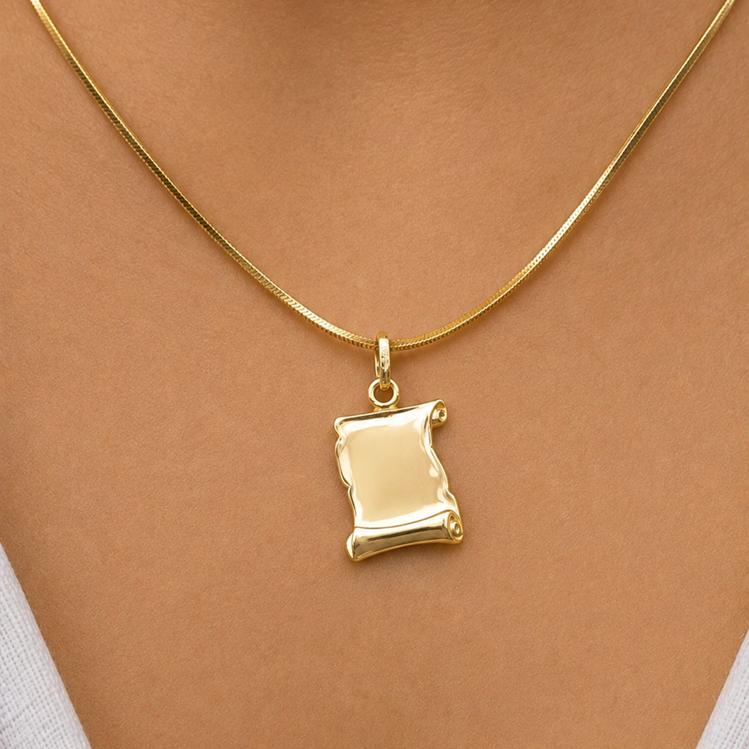 Parchment pendant