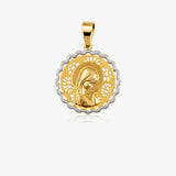 Medalla virgen niña