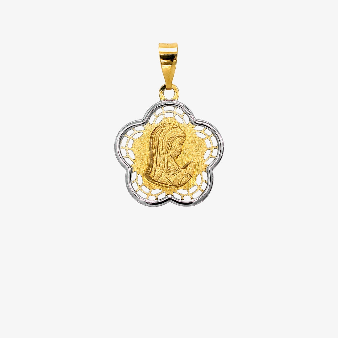 Medalla virgen niña