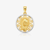 Medalla Virgen niña, bicolor