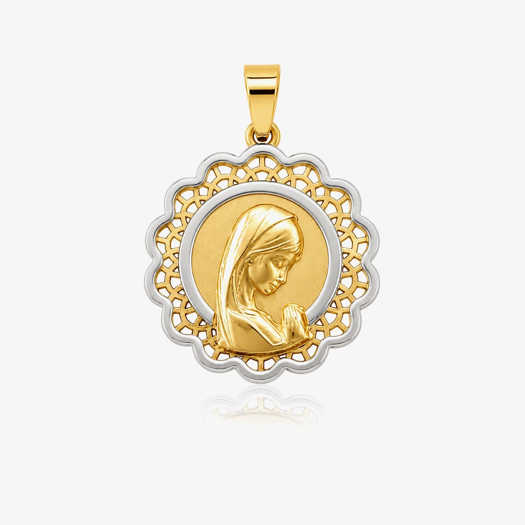 Medalla virgen niña