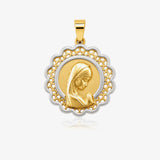 Medalla virgen niña