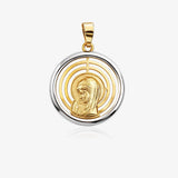Medalla bicolor virgen