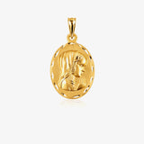 Medalla virgen niña