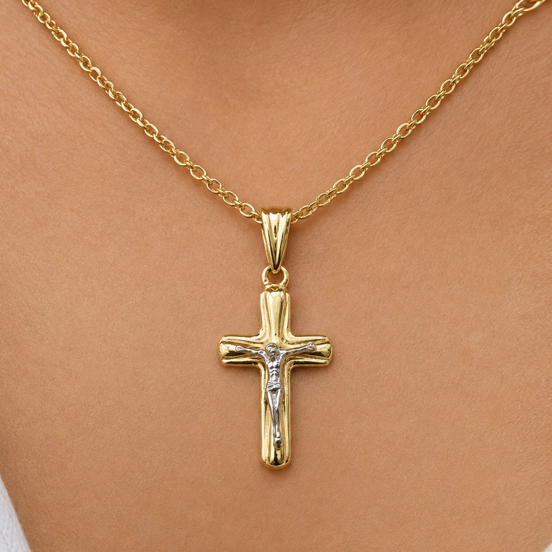 Cruz Bicolor Relieve