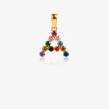 Colgante inicial multicolor
