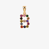 Colgante inicial multicolor