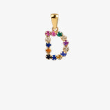 Colgante inicial multicolor