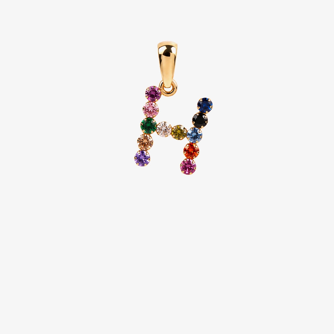 Colgante inicial multicolor