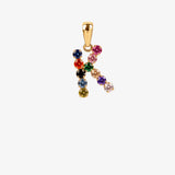 Colgante inicial multicolor