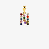 Colgante inicial multicolor