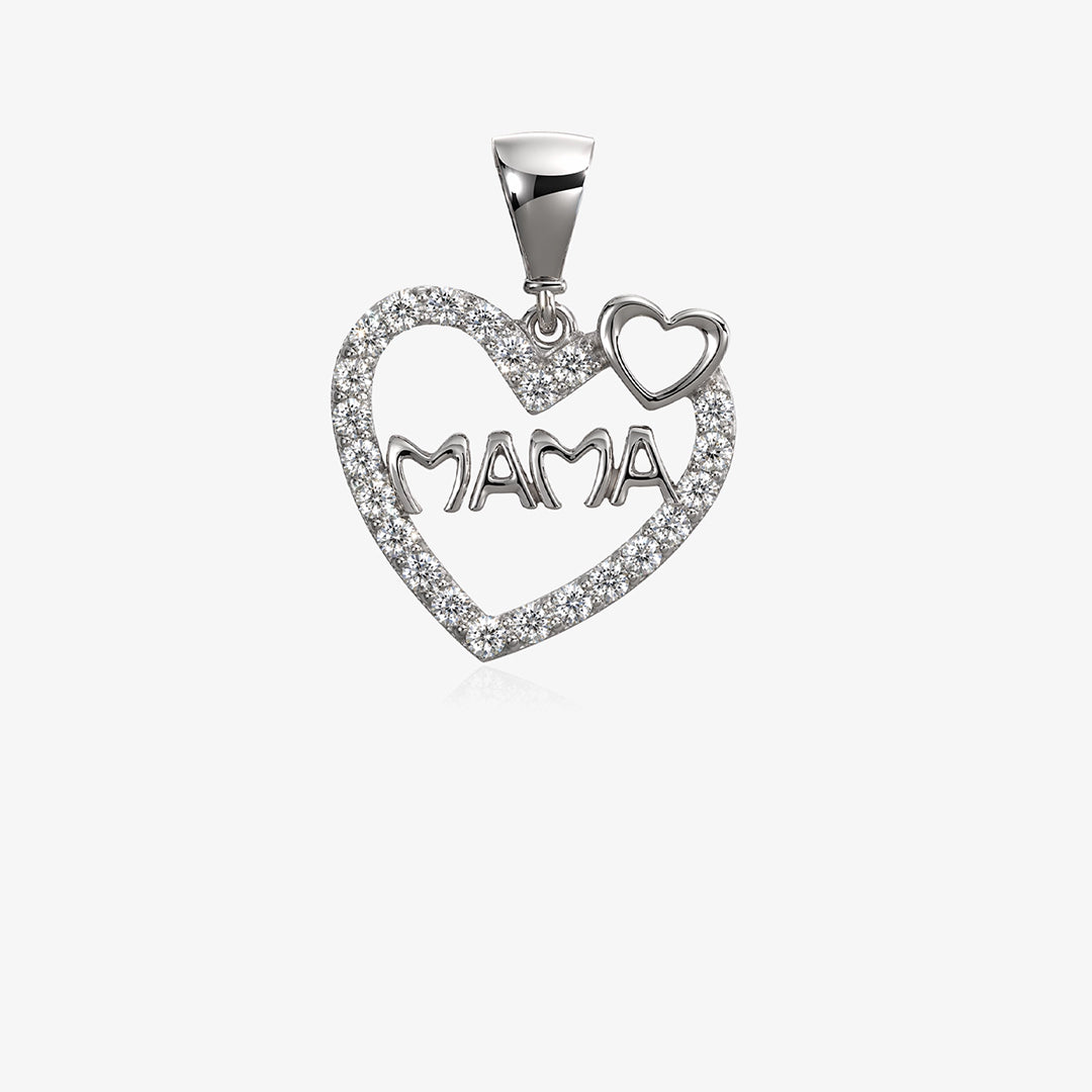 Colgante corazon circonitas mama