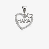 Colgante corazon circonitas mama