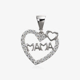 Colgante corazon circonitas mama