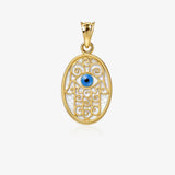 Hand of Fatima mother-of-pearl pendant