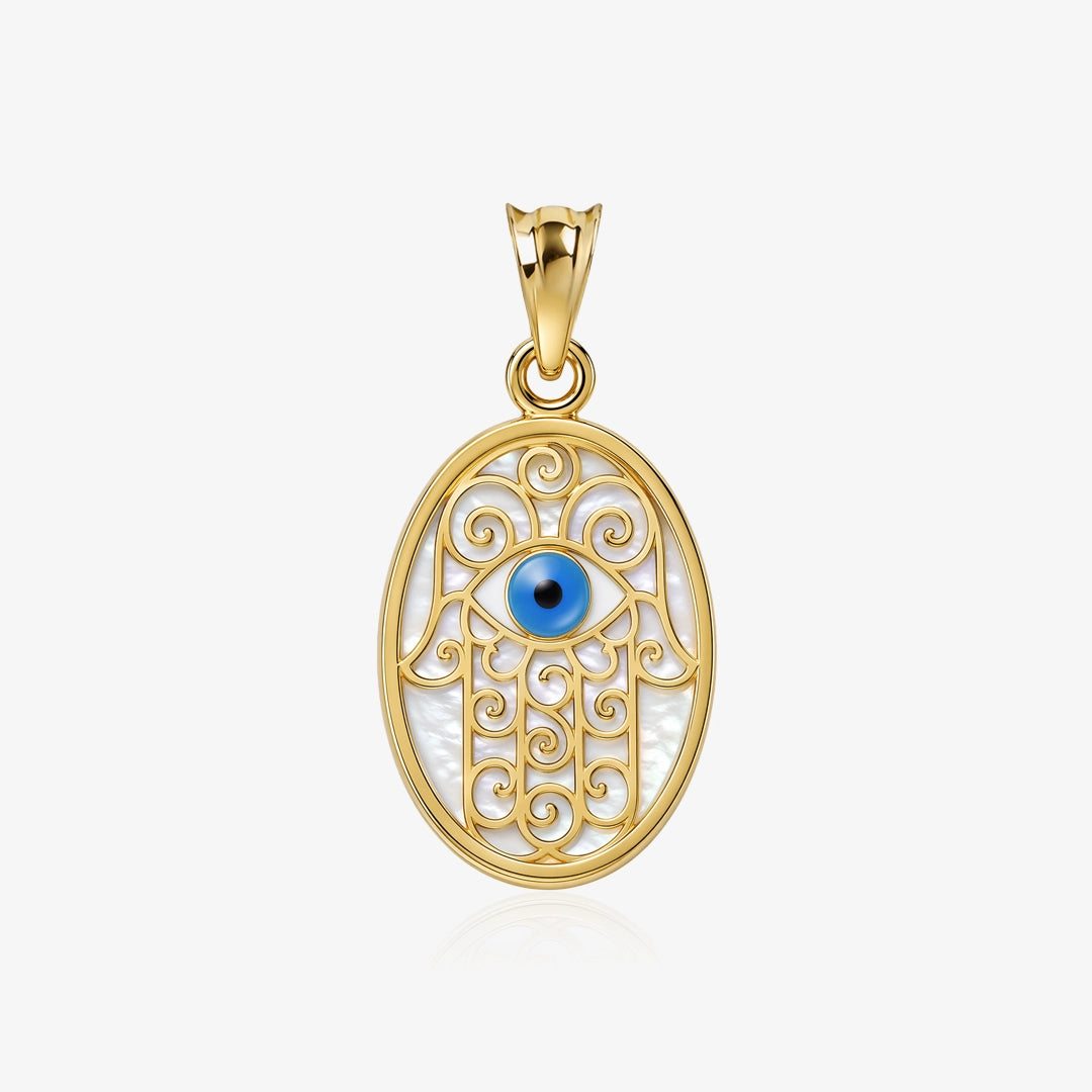 Hand of Fatima mother-of-pearl pendant