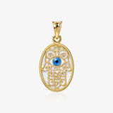 Hand of Fatima mother-of-pearl pendant