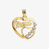 Colgante Corazón Doble Mamá