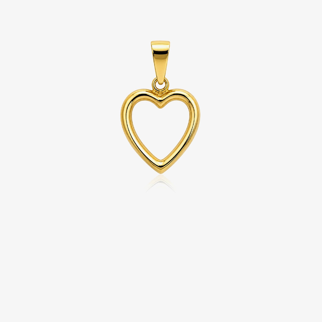 Half-Round Heart Pendant