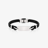 STEEL LEATHER BRACELET