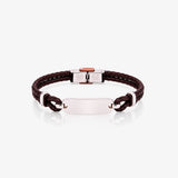 STEEL LEATHER BRACELET