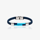Pulsera Acero Cuero