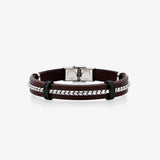 Pulsera ACERO Y PIEL