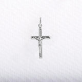 Sterling Silver Cross Christ Tube