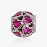 Heart ball bead