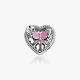 Abalorio Mirror Corazon Esmalte