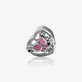 Abalorio Mirror Corazon Esmalte
