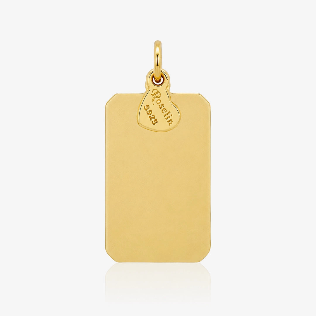 Rectangular Heart Pendant