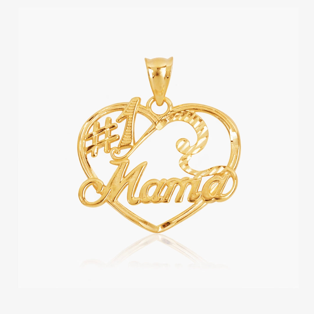 Two-tone mama pendant