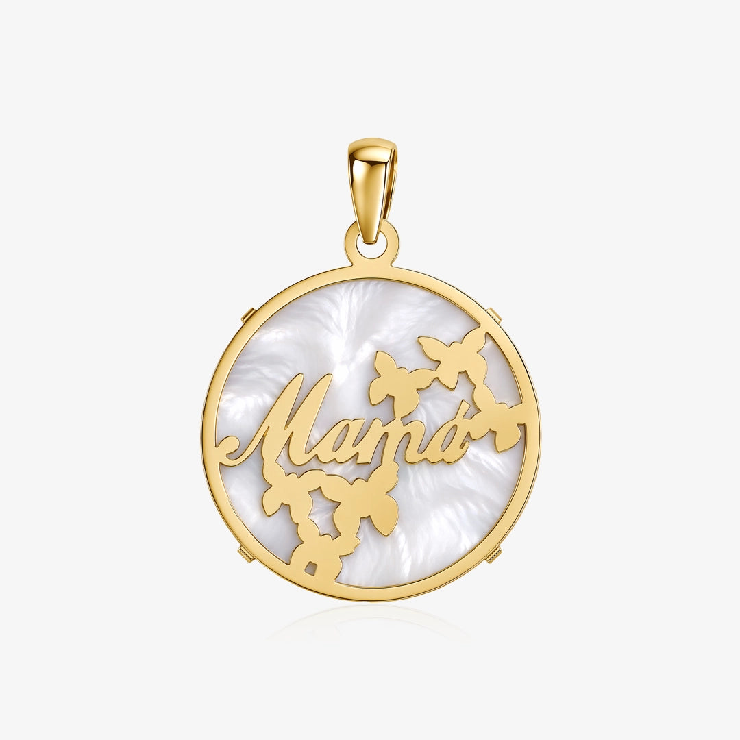 Mother of pearl butterfly pendant