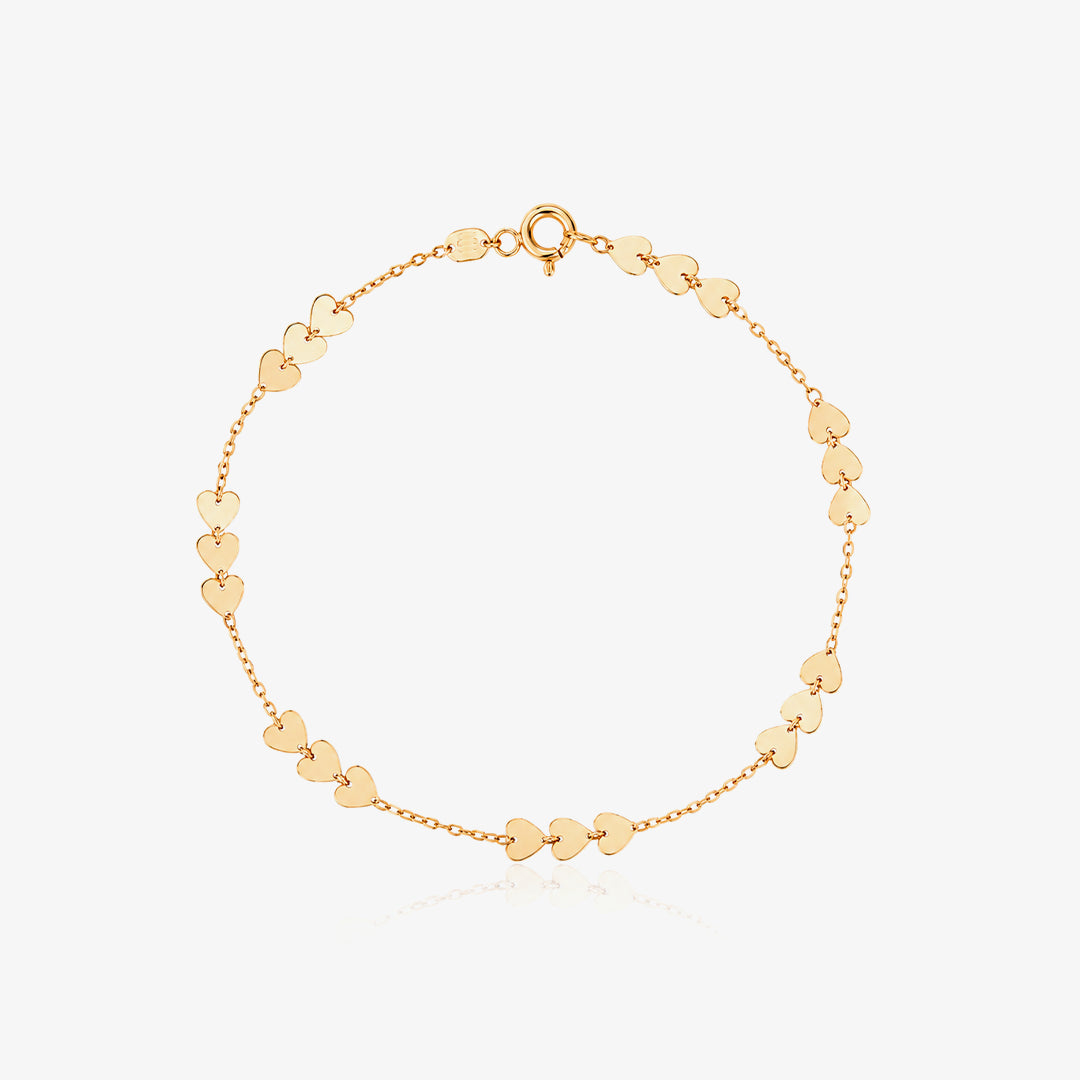 Pulsera Corazones x3