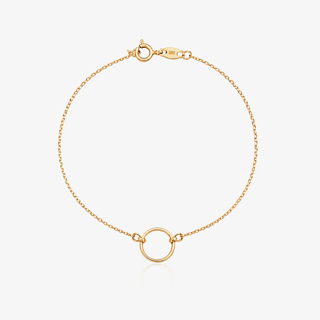 Pulsera Oro Lisa Circulo