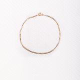 Smooth Flat Curved Gold Bracelet 50 21 Cm