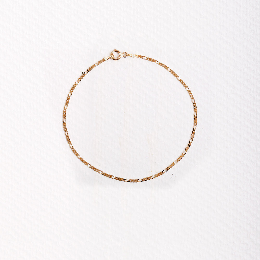 Smooth Gold Bracelet 3x1 Classic 50 21 Cm