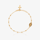 Cross and Medal Bracelet