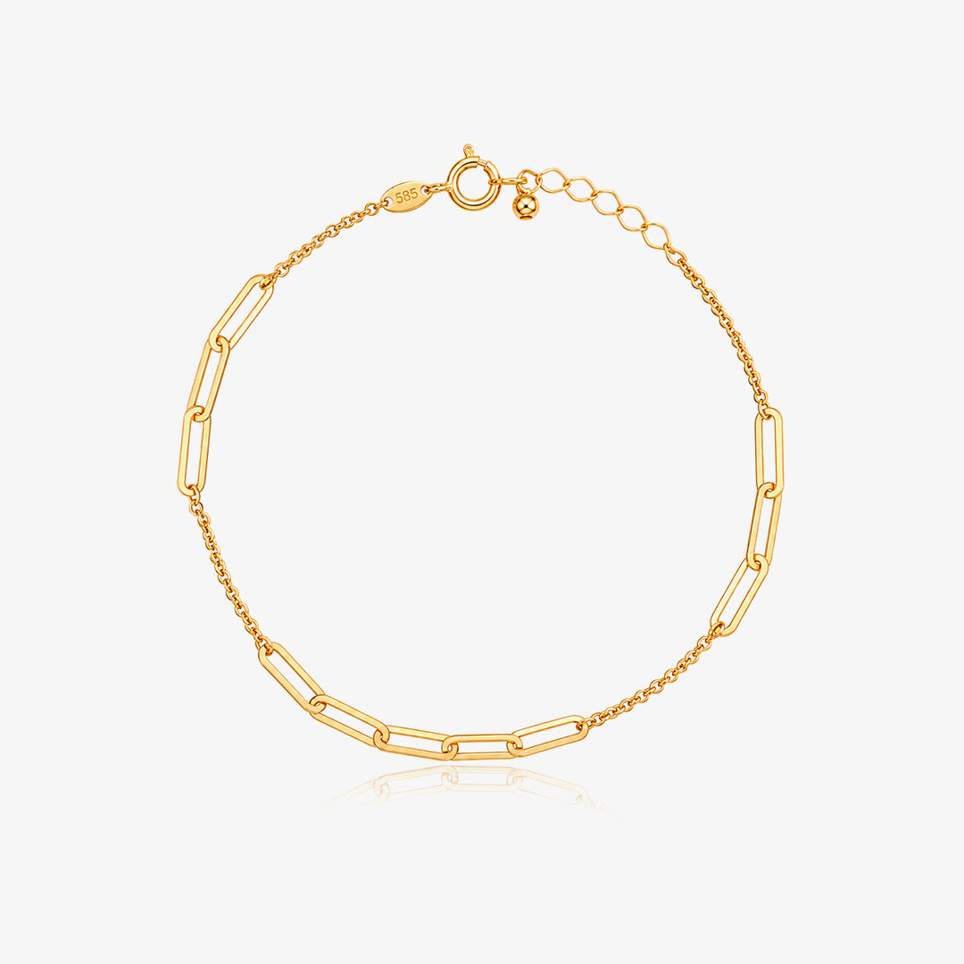 Pulsera Figaro Combinada