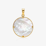 Mother of pearl mama flower pendant