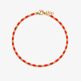 Coral Anklet