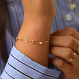 Pulsera Lisa Chapas