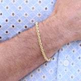 Pulsera cordón salomonico 4.5 mm