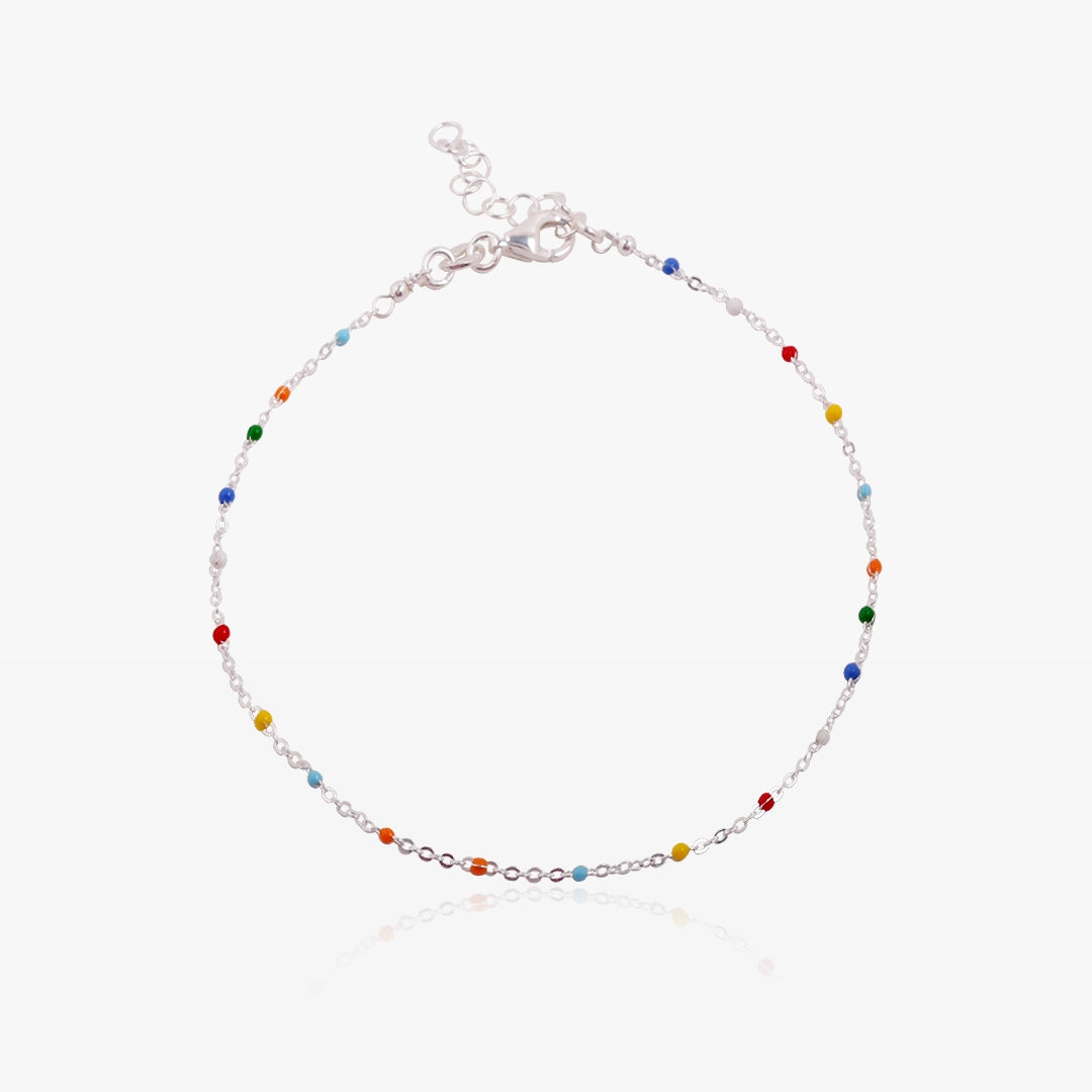 Tobillera RAINBOW Plata